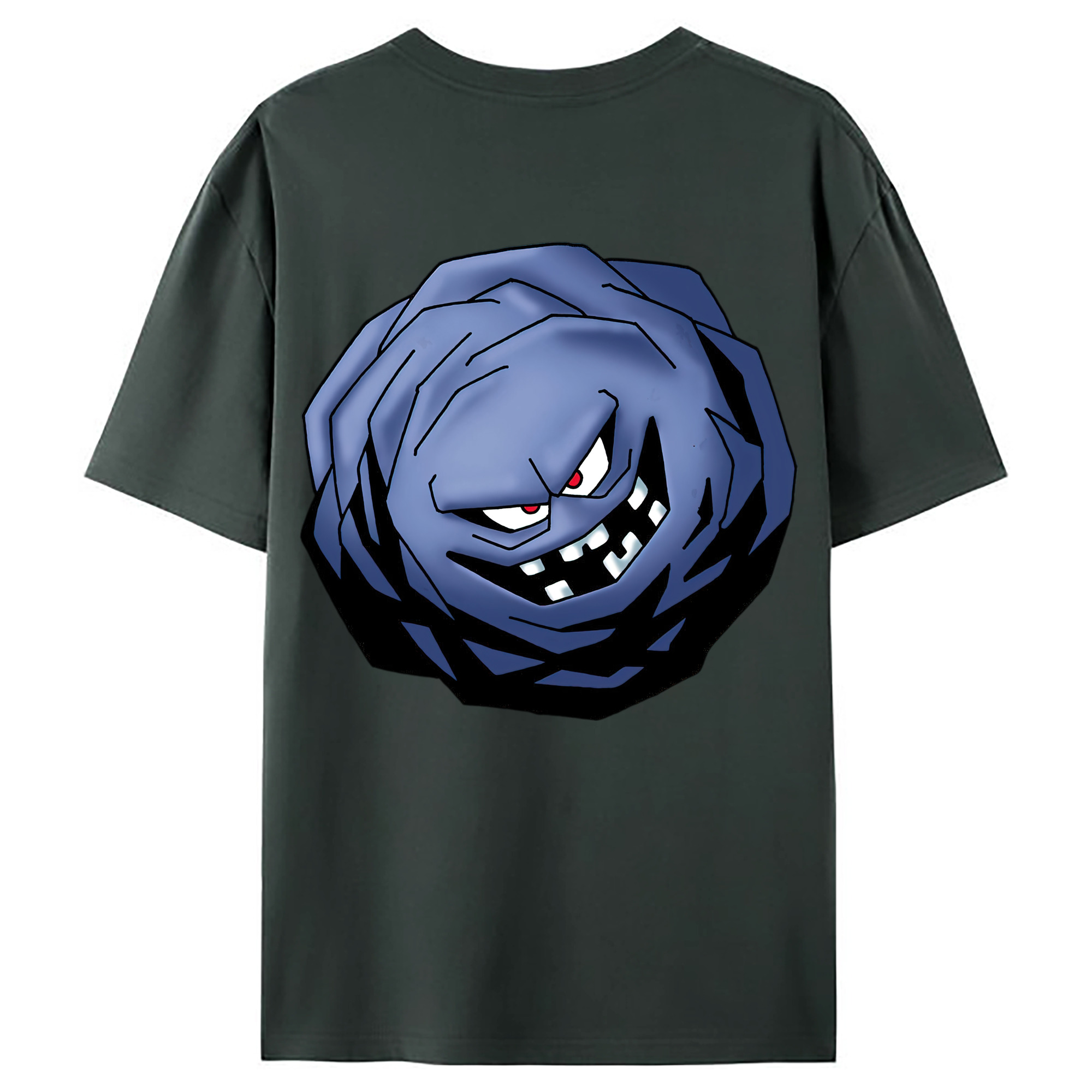 （画像用） ドラゴンクエスト Doragon Kuesuto Dragon Quest 綿100％ メンズ半袖Tシャツ（バックプリント） 通気性